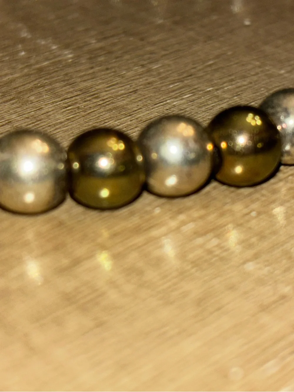 Love Beaded Bracelet in Metallic Tones - Women's Jewelry